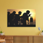 Handvuurwapens met een diameter van 9 mm canvas afdruk (Insitu (Woonkamer))