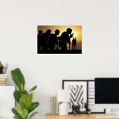 Handvuurwapens met een diameter van 9 mm poster (Thuiskantoor)