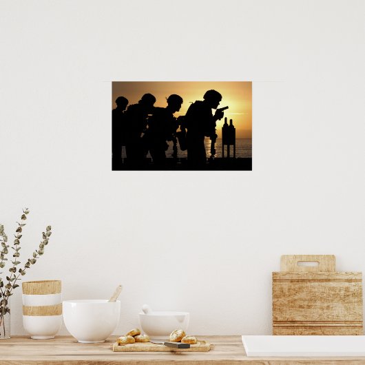 Handvuurwapens met een diameter van 9 mm poster (Keuken)