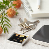 Handvuurwapens met een diameter van 9 mm sleutelhanger (Zijkant)