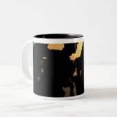 Handvuurwapens met een diameter van 9 mm tweekleurige koffiemok (Voorkant links)