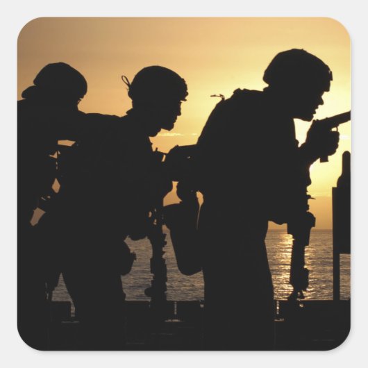 Handvuurwapens met een diameter van 9 mm vierkante sticker (Voorkant)