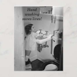 Handwas bespaart Briefkaart
