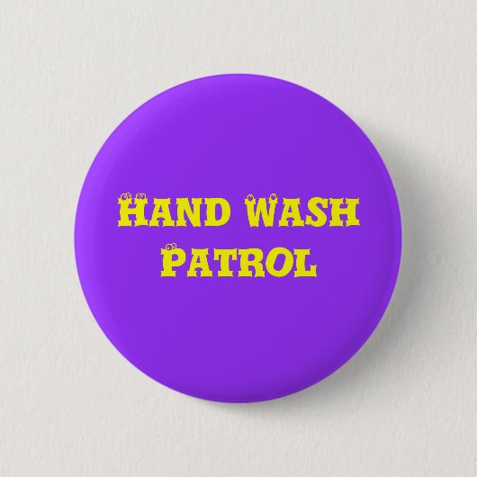 Handwas patrouille ronde button 5,7 cm (Voorkant)