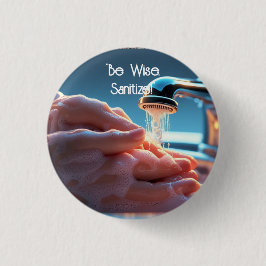 Handwas redt levens Button badge