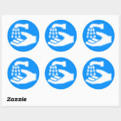 Handwas Ronde Sticker (Vel)