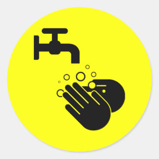 Handwas sticker