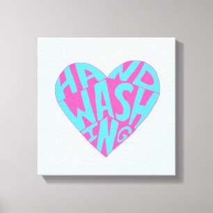 Handwashand Canvas Afdruk