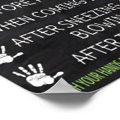 Handwasregenboog Poster (Hoek)