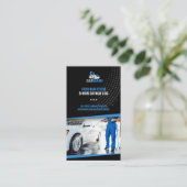 Handwasservices | Autowasserette Visitekaartje (Staand voorkant)