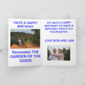 HANDWATERPOMP in een holle boom VERJAARDAGSKAART Kaart (Binnen)