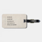 handwerkaandragers met structuur bagagelabel (Achterkant horizontaal)