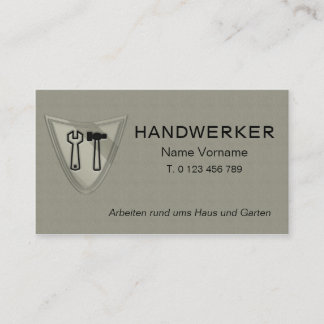 handwerker service visitekaartje