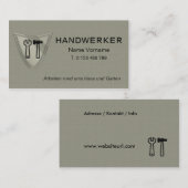 handwerker service visitekaartje (Voorkant / Achterkant)