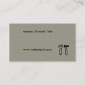 handwerker service visitekaartje (Achterkant)