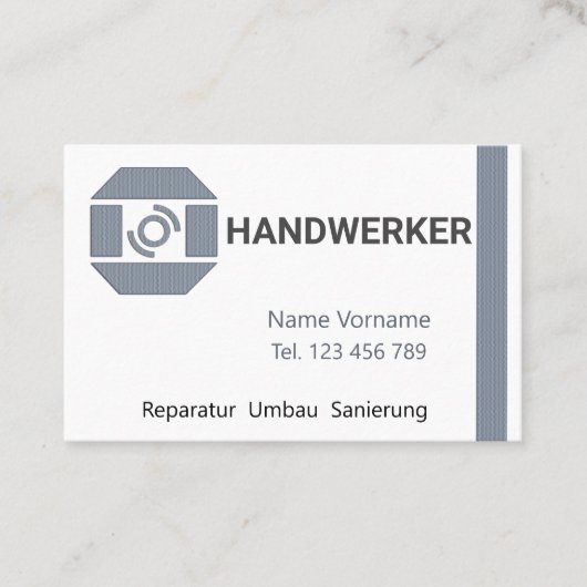 Handwerker Visitekaartje (Voorkant)