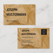 Handwerker Visitenkarte Vorlage Anpassen Visitekaartje (Voorkant / Achterkant)