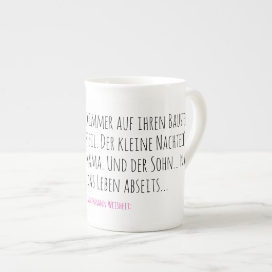 Handwerkers Kinder  Porselein Kop (Voorkant rechts)