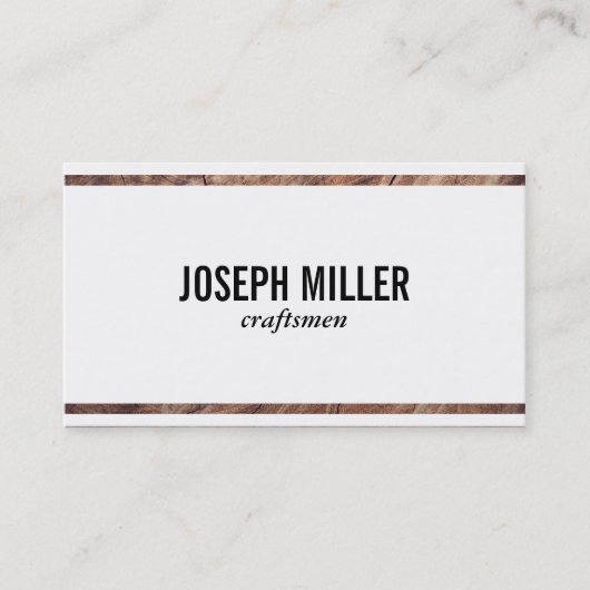 handwerkslieden | Hout Visitekaartje (Voorkant)