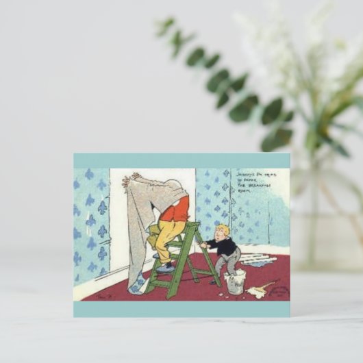 handwerkster briefkaart (Staand voorkant)