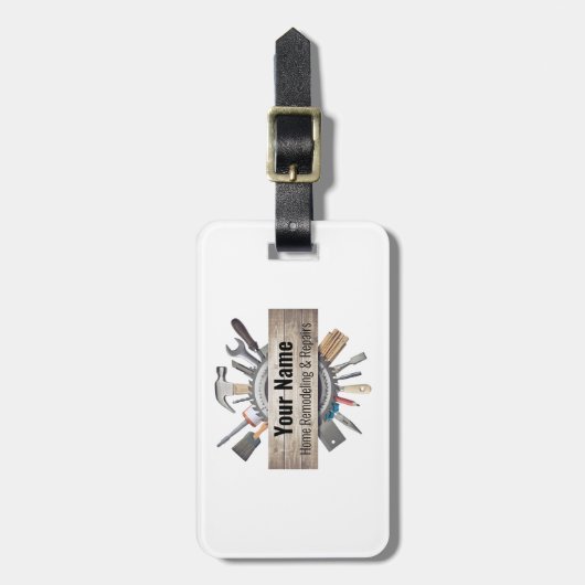 handwerktuigaannemer bagagelabel (Voorkant verticaal)