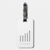  handwerktuigaannemer bagagelabel (Achterkant verticaal)