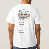 handwerktuigaannemer t-shirt (Achterkant)