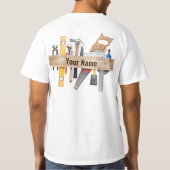  handwerktuigcarpenter t-shirt (Achterkant)