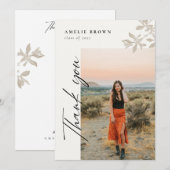 Handwriting Graduation Thank You Card Kaart (Voorkant / Achterkant)