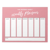 Handwriting Simple Weekly Planner Strawberry Notitieblok (Voorkant)