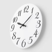 Handwritten Calligraphy Numeral Grote Klok (Hoek)