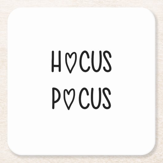 Handwritten hocus pocus kartonnen onderzetters (Voorkant)