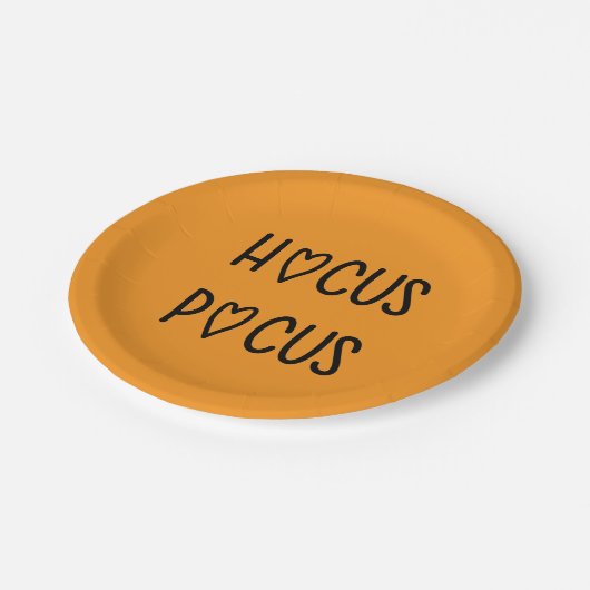 Handwritten hocus pocus papieren bordje (Gekanteld)