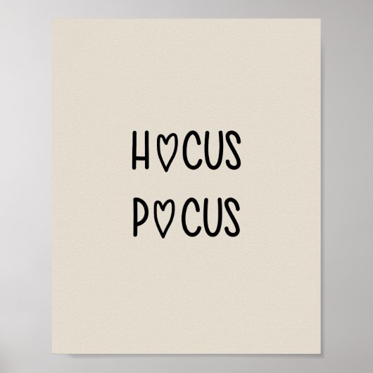 Handwritten hocus pocus poster (Voorkant)