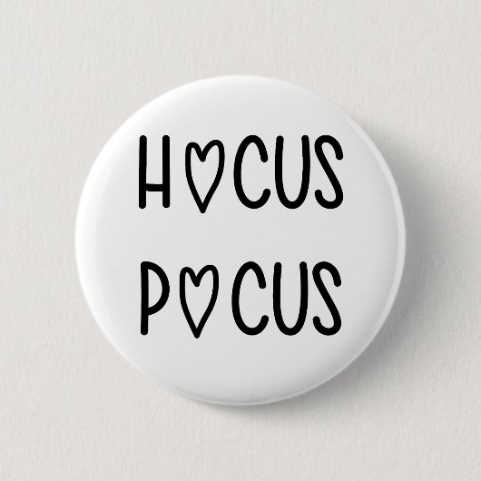 Handwritten hocus pocus ronde button 5,7 cm (Voorkant)