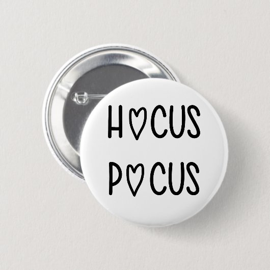 Handwritten hocus pocus ronde button 5,7 cm (Voorkant /achterkant)