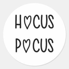 Handwritten hocus pocus ronde sticker