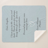 handwritten love letter or message custom sherpa deken (Voorkant (horizontaal))