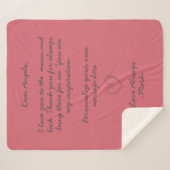 handwritten love letter or message custom sherpa deken (Voorkant (horizontaal))