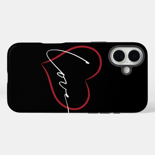 handwritten love poster  Case-Mate iPhone case (Achterkant (horizontaal))