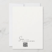Handwritten Modern MInimal Script Bridal Shower Kaart (Achterkant)