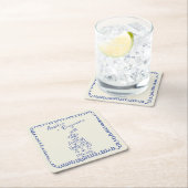 Handwritten  retro Champagne Tower Wedding  Kartonnen Onderzetters (Insitu)