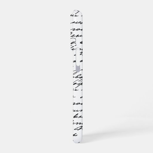 Handwritten Script Personalized 2 Photo Layout iPhone Hoesje (Linkerkant)