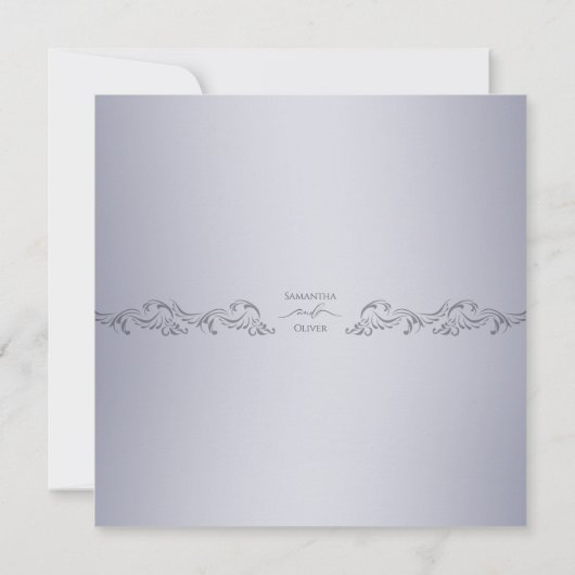 Handwritten Script Photo Wedding Invitation Save The Date (Achterkant)