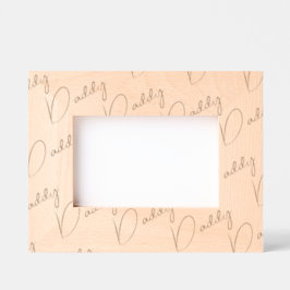 Handwritten-Style Custom Daddy Wood Frame, 6x4,  Gegraveerde Lijstjes