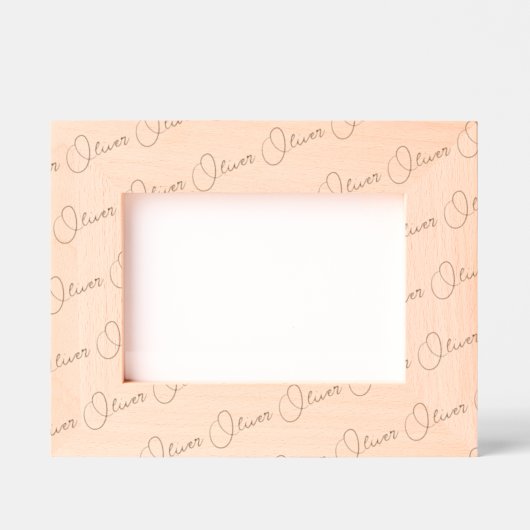 Handwritten-Style Personalized Wood Frame, 7x5, Gegraveerde Lijstjes (Voorkant)