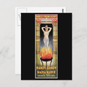 Handy Bandy & Nadia Nadyr  Magic Act Briefkaart (Voorkant / Achterkant)