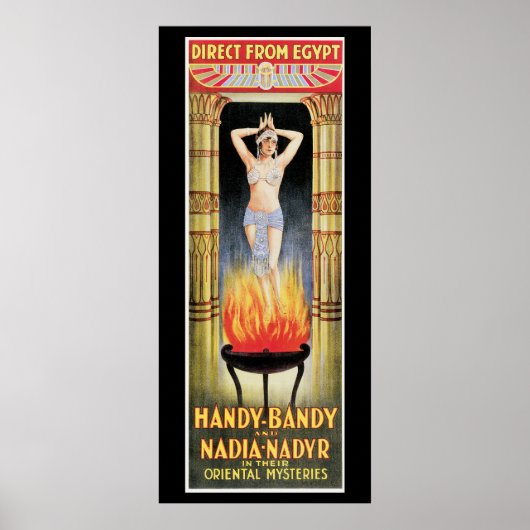 Handy Bandy & Nadia Nadyr Magic Act Poster (Voorkant)