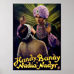 Handy Bandy the Hypnotist Vintage Poster