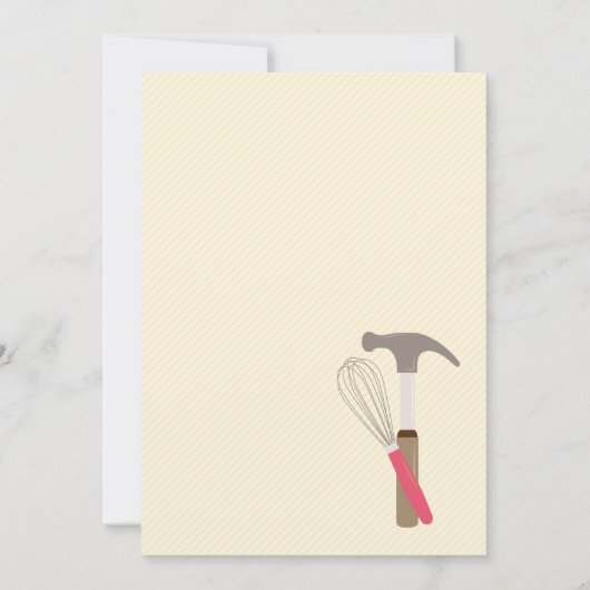 Handy Couple Shower-uitnodiging Kaart (Achterkant)